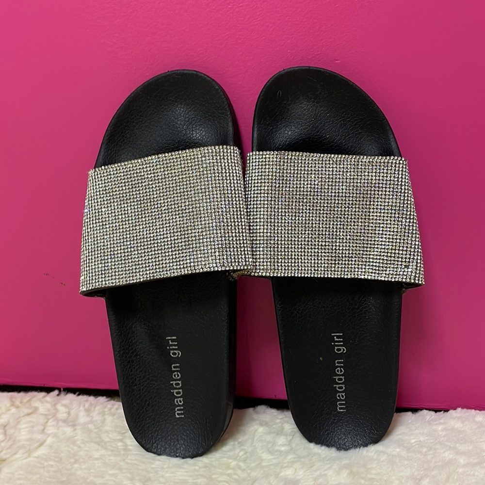 Madden Girl bling slides